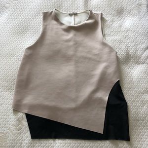 Zara B|W collection block color top